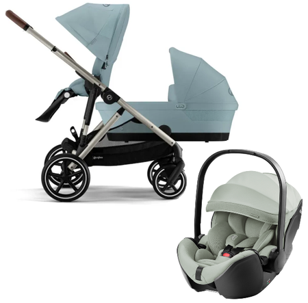Cybex Gazelle S Wózek Głęboko-Spacerowy Rok Po Roku + Britax Romer Baby-Safe Pro Fotelik Samochodowy 0-13kg