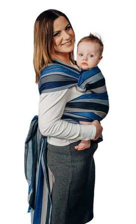 LennyLamb Nosidełko LennyHybrid Half Buckle, Splot Skośno-Krzyżowy, 100% Bawełna Wodospad