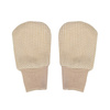 Lodger Rękawiczki niedrapki dla noworodków bawełniane beżowe Ciumbelle Ivory