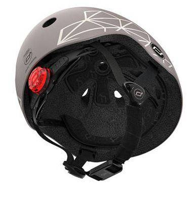 Scootandride Kask XXS-S Dla dzieci 1-5 Lat Brown Lines