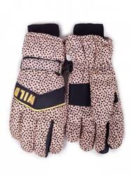 Yo! Rękawiczki Narciarskie Damskie w Panterkę