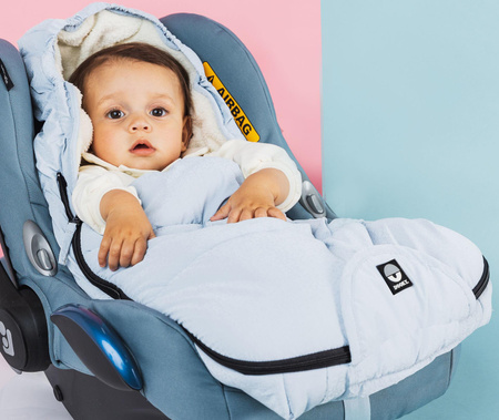 Dooky Śpiworek do fotelika 0-9m Frosted Blue Mountain
