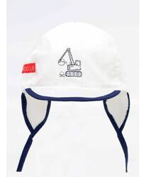 Czapka Letnia z Uszkami Chłopięca 44-46 cm