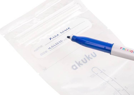 Akuku Sterylne Woreczki do Przechowywania Pokarmu 150 ml 30 szt