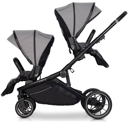 Cavoe Avec Wózek Głęboko-Spacerowy Bliźniaczy 2w1 Frost