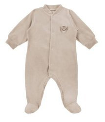 Pajac Baby Love Welurowy Beż r.62