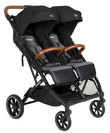 X-Lander X-Double Wózek Spacerowy Bliźniaczy Double Black