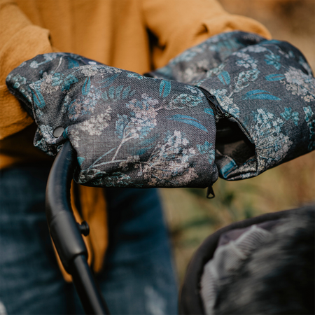 Zaffiro Mufka do Wózka Dwuczęściowa Beżowa Wełna Premium + Melanż Grafitowy