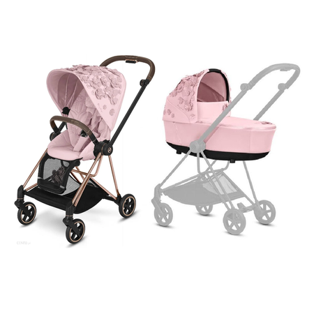 Cybex Mios Wózek Głęboko-Spacerowy Rama Rose Gold Pale Blush - gondola 2.0