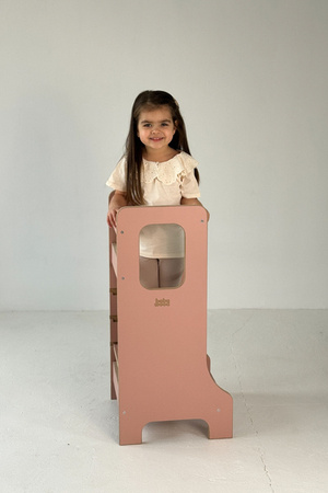 Baby Wood Slim M Kitchen Helper Różowy