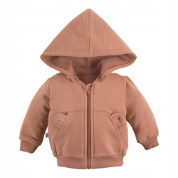 Eevi BLUZA C&B ROZPINANA KAPTUR BEŻ r.  104