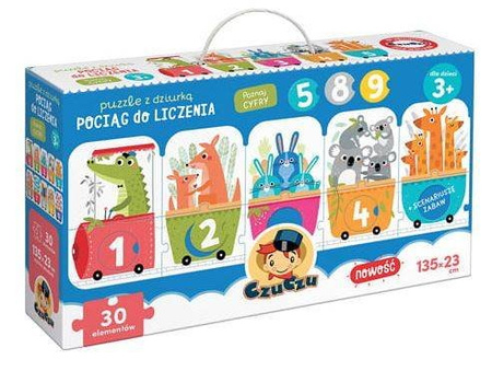 CzuCzu Puzzle z Dziurka Pociąg do Liczenia