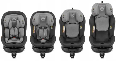 Sesttino Hexagon Pro i-Size Fotelik Samochodowy Gray/Black 0-36 kg