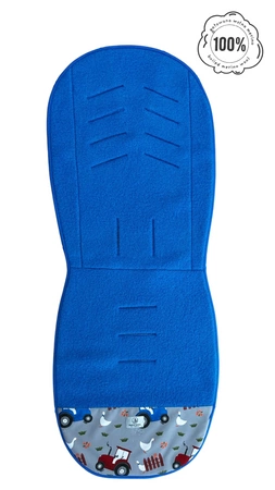 Simple Wool Extra Merry Wkładka Termoaktywna Antypotowa Do Wózka Niebieskie Traktory
