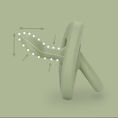 Suavinex SX Pro All Silicone Smoczek Silikonowy Anatomiczny 0-6m Colour Essence Zielony