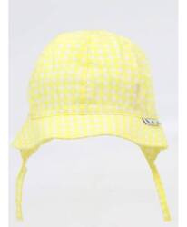 Yoclub! Czapka Letnia z Uszkami Dziewczęca Żółta 40-42 cm