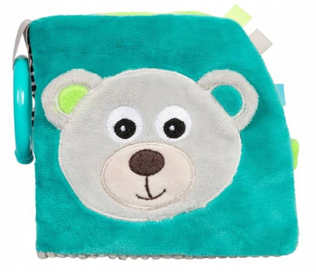 Canpol babies pluszowa książeczka edukacyjna BEARS 68/075 Zielona
