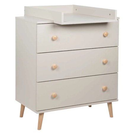 Yoonco Komoda z nakładką beż/buk