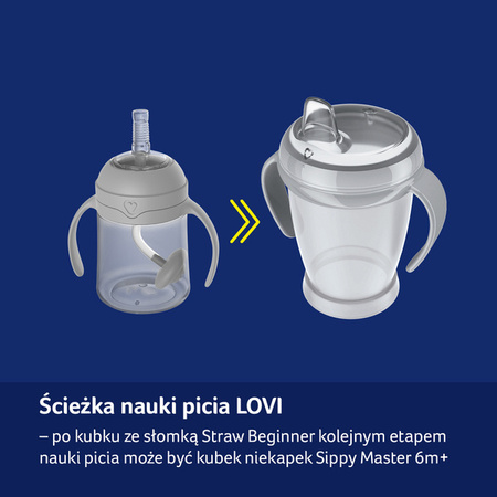 Lovi Pierwszy Kubek ze Słomką 150 ml Straw Beginner Buddy Bear 35/360