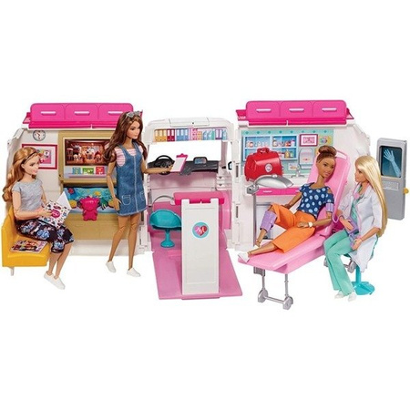 Mattel Barbie Mobilna Karetka ze Światłem i Dźwiękiem FRM19