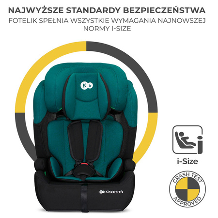 Kinderkraft Comfort Up I-Size Fotelik Samochodowy 9-36 kg Zielony
