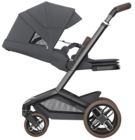 Maxi-Cosi Fame + Carrycot Wózek Głęboko-Spacerowy 2w1 Twillic Graphite