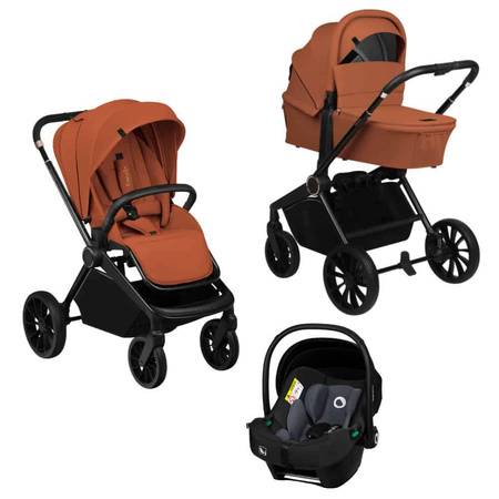 Lionelo Mika Plus Wózek Wielofunkcyjny 3w1 Brown Rust