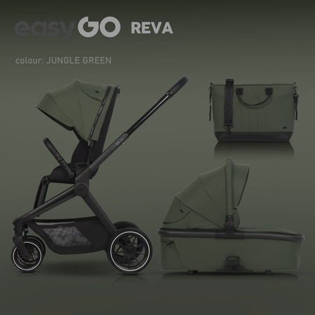 Easy Go Reva Wózek Głęboko-Spacerowy Jungle Green