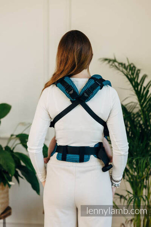 LennyLamb LennyUpGrade Nosidełko Regulowane Splot Tessara 100% Bawełna Basic Line Tanzanit