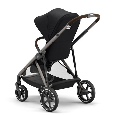 Cybex Gazelle S Wózek Bliźniaczy Spacerowy Deep Black rama Taupe