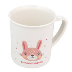 Canpol Babies Cute Animals Kubek Plastikowy z Uchem 4/413_PIN2 170ml Różowy Królik