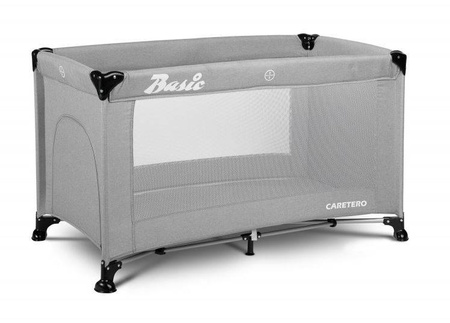 Caretero Basic Łóżeczko Turystyczne Grey