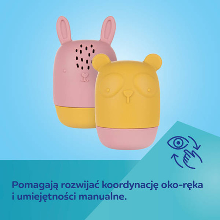 Canpol Babies Zestaw Odkręcanych Zabawek Silikonowych do Kąpieli 80/308