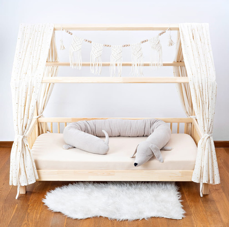 SenLove Ochraniacz do Łóżeczka Piesek Beżowy