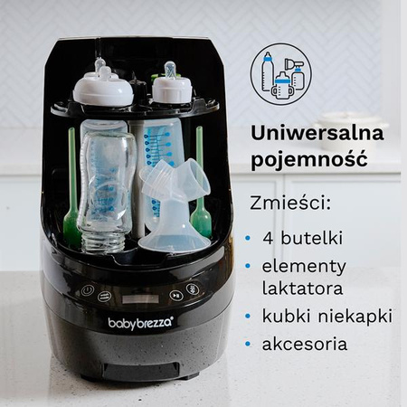 Baby Brezza Bottle Washer Pro Urządzenie Myje, Suszy i Sterylizuje Black