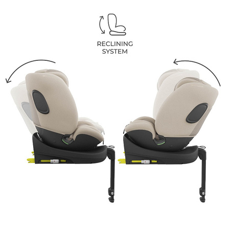 Kinderkraft Zestaw 3w1 Endura Safe Modular System Fotelik Samochodowy 0-36 kg Beżowy