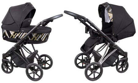 Coletto Craft Wózek Głęboko-Spacerowy 2w1 C-06 Czarna Rama
