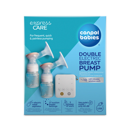 Canpol Babies ExpressCare Podwójny Laktator Elektryczny z Aspiratorem 12/212