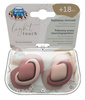 Canpol Babies Smoczek Silikonowy Symetryczny Pure Color  18m+ 2szt. 22/657_pin Pink