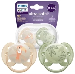 Avent Philips Ultra Soft - Smoczek Ortodontyczny 2szt 0 - 6 m