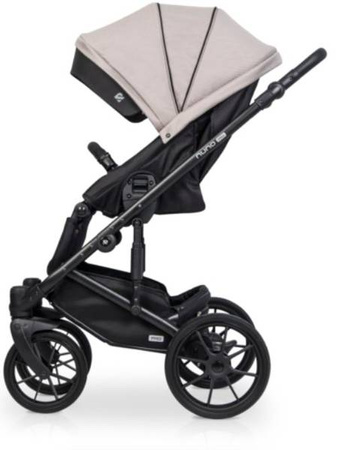 Riko Nuno Pro Wózek Głęboko-Spacerowy 2w1 z Miękką Gondolą Sand