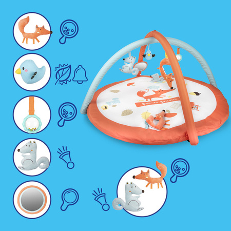 Canpol Babies Mata Edukacyjna Fox z Pałakami dla Dzieci 75/200