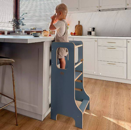 Baby Wood Slim M Kitchen Helper Błękitny