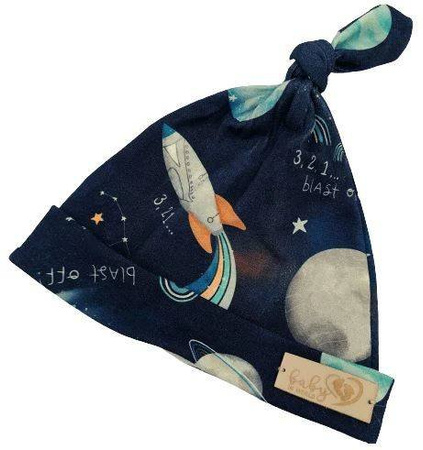 Baby in World Czapka Niemowlęca Smerfetka Kosmos Gran