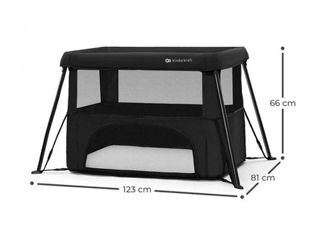 Kinderkraft Cami Łóżeczko Turystyczne Black