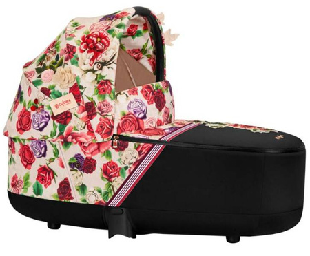 Cybex e-Priam 4.0 Rama ze Stelażem Siedziska + Gondola Wózek Głęboki Spring Blossom Light