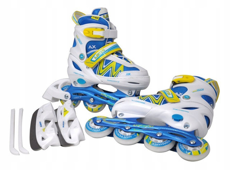 AXER SPORT ŁYŻWOROLKI REGUL. 2W1 LENA r. 35-38