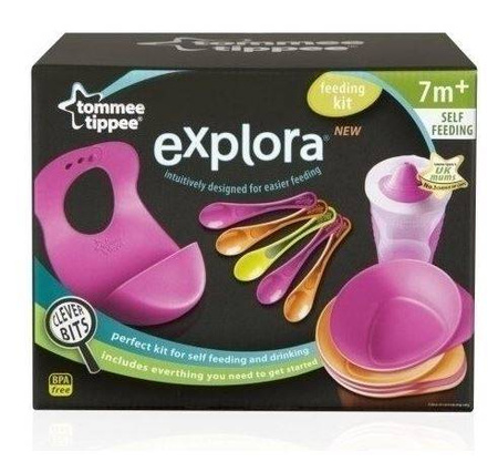 Tommy Tippee Zastawa Stołowa Dla Dziewczynki Rózowa