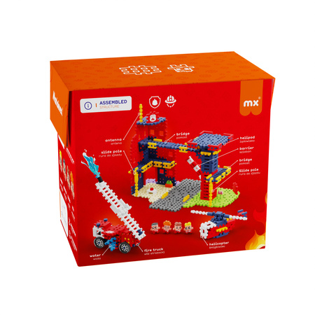Marioinex Mini Waffle City 280 elementów Remiza Strażacka