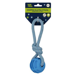 Trik&Roll Zabawka dla Psa Szarpak 20 cm Piłka Niebieska
